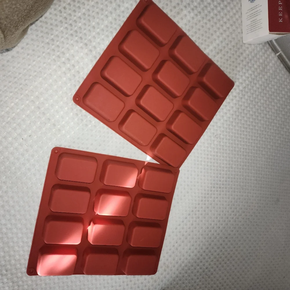 JOERSH EUC SET OF 2 SILICONE 12 CAVITY NON STICK BAKING MOLDS